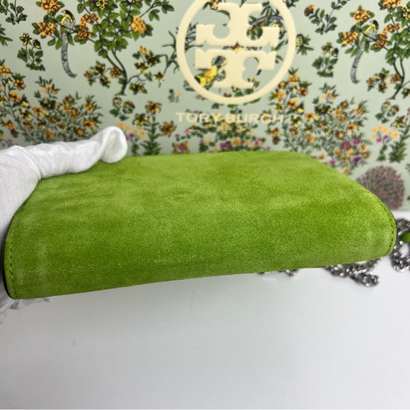 NWT Tory Burch Suede Chain Wallet - Picture 10 of 14